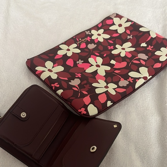 NWOT Kate Spade floral pouch small bag - Picture 10 of 11